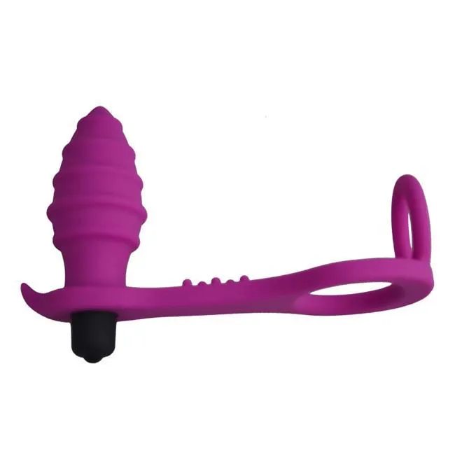 اسباب بازی های جنسی ارتعاش مقعد با حلقه خروس